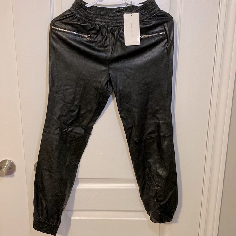 Zara leather pants